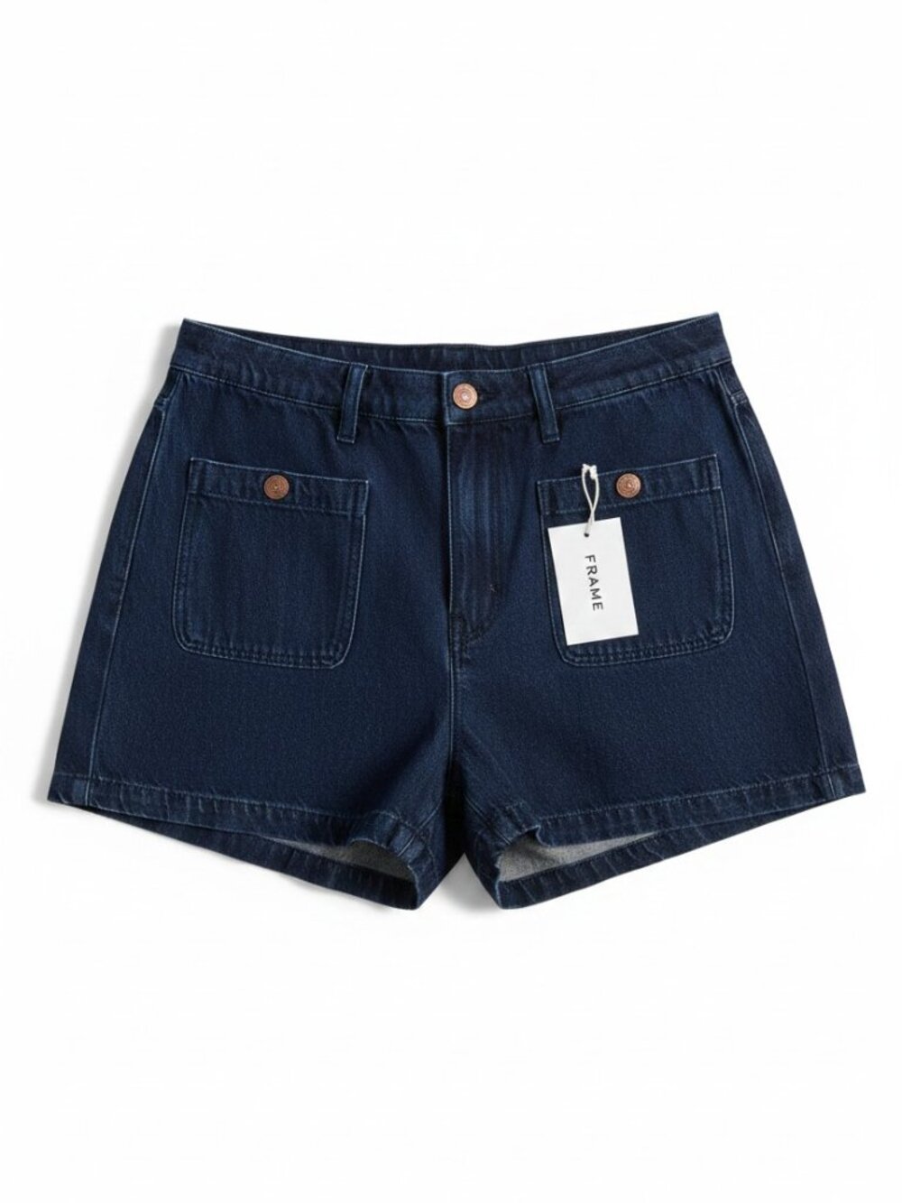 FRAME Patch Pocket Trouser Shorts Cleopatra Denim Size 32 NWT $268